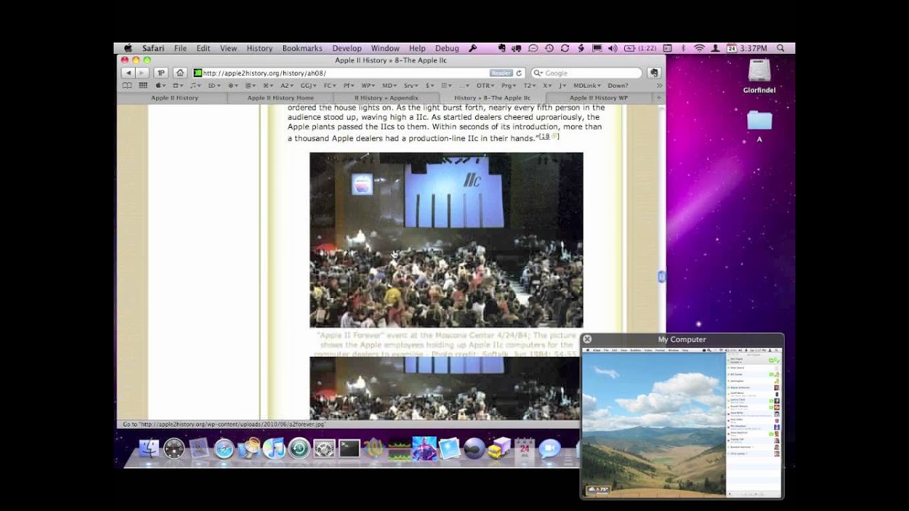 Screenshot of Apple II History website