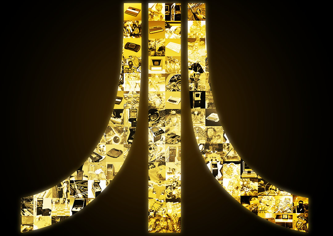 A golden Atari logo