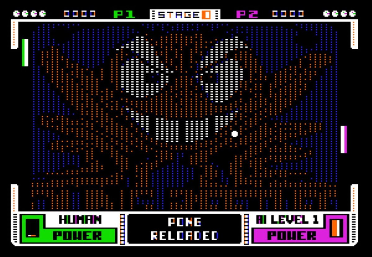 Two paddles bouncing a ball between each other