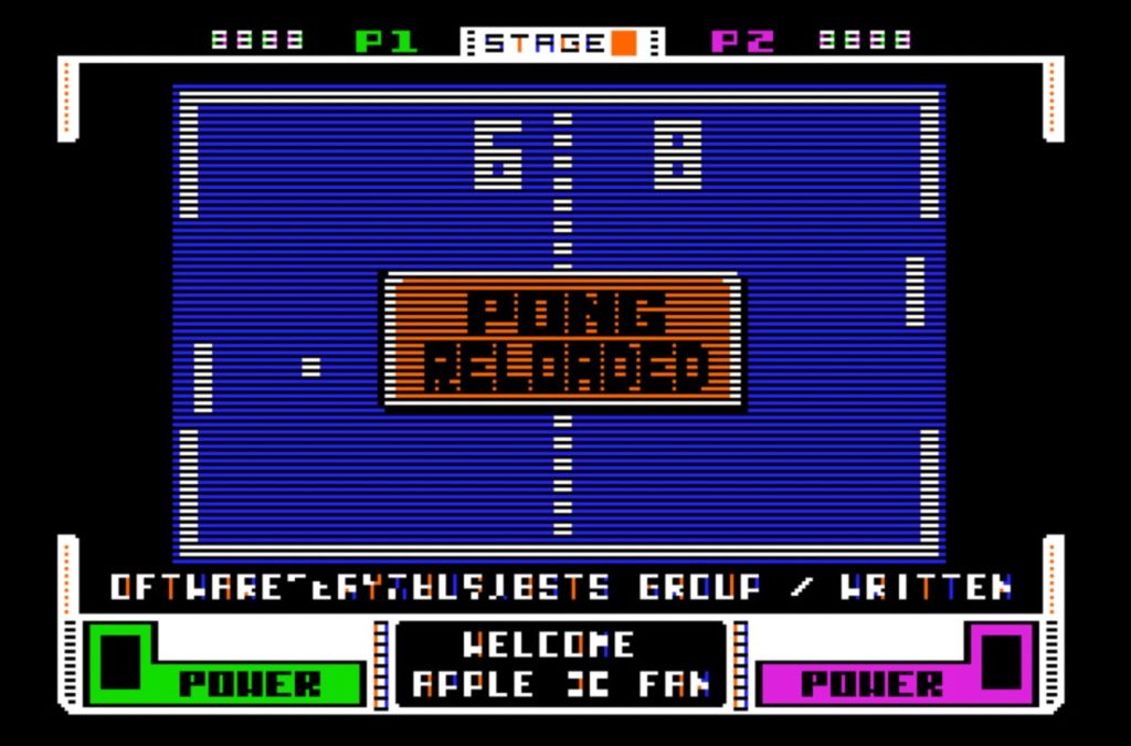 PONG RELOADED title screen