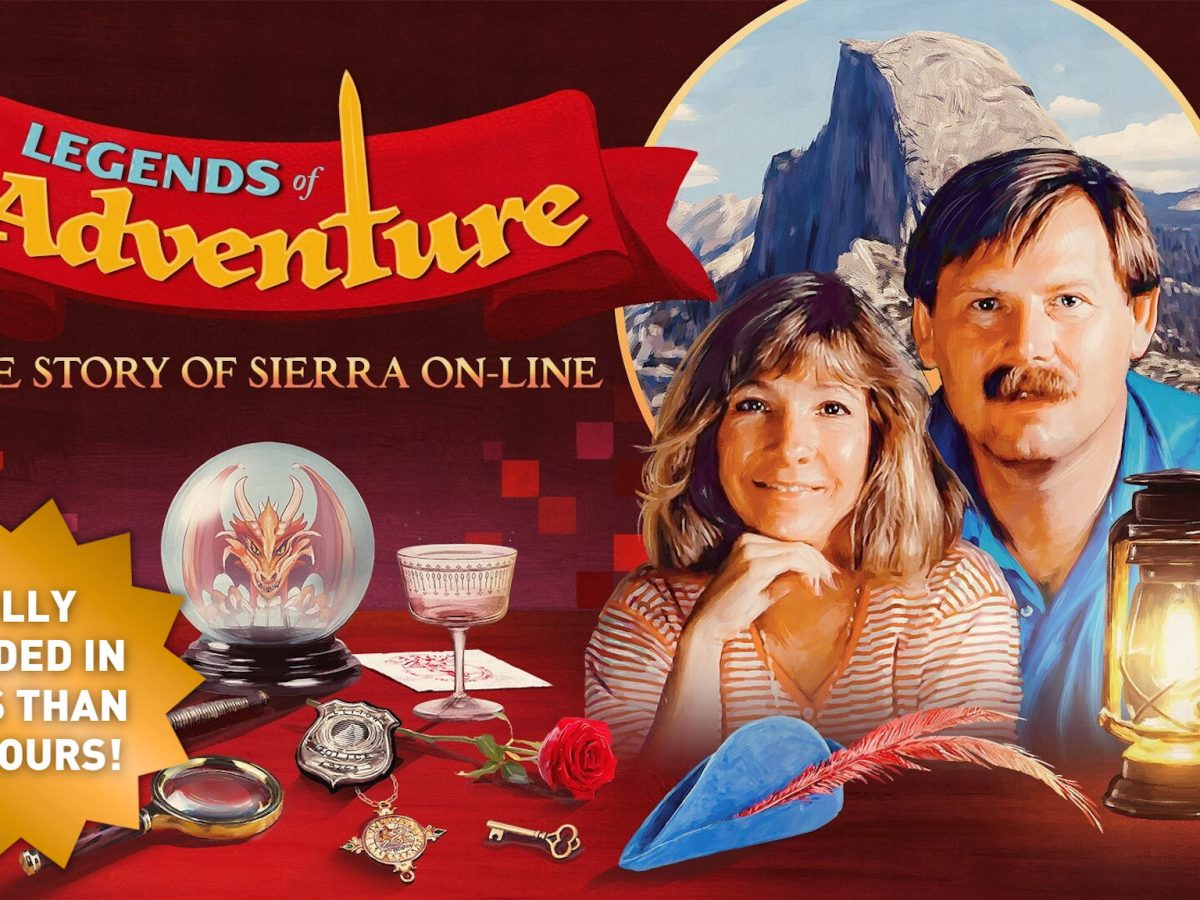 A picture of Roberta and Ken Williams with the film's name