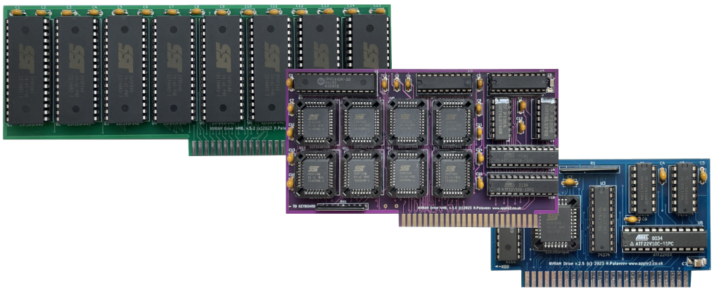 Three Apple II expansion cards