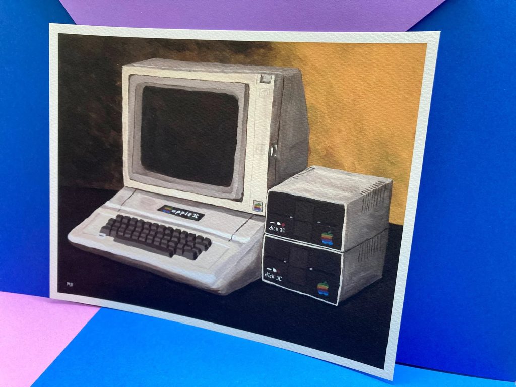 A painting of an Apple II
